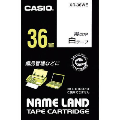 カシオ ネームランド用テープカートリッジ 粘着タイプ 36mm XR-36WE