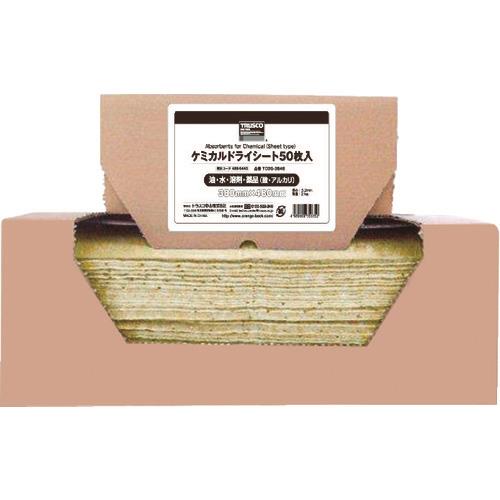 TRUSCO ケミカルドライシート 380×480 50枚入 TCDS-3848