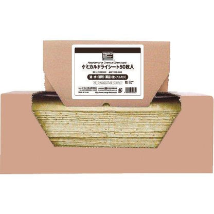 TRUSCO ケミカルドライシート 380×480 50枚入 TCDS-3848