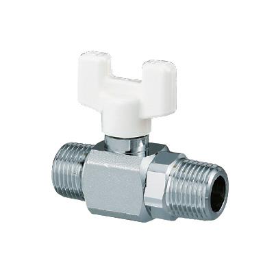 AE2型ボールバルブ メッキ付 黄銅製 日本水道協会認証登録品 お買得パック ＜AE2-M-S＞