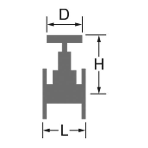 F付外ねじジスク入グローブバルブ(ガス用) ＜KITZ-20SDL＞