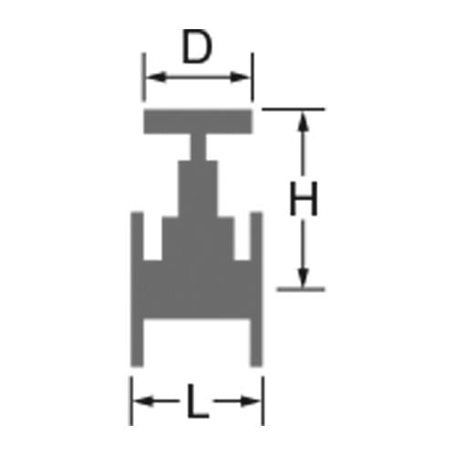 F付ジスク入グローブバルブ(ガス用) ＜KITZ-20SDL＞