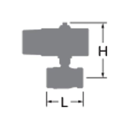小型空圧式スプリングリターン型 青銅製10K「二方」ロングネックねじ込み形ボールバルブ ＜KITZ-FBS-T＞