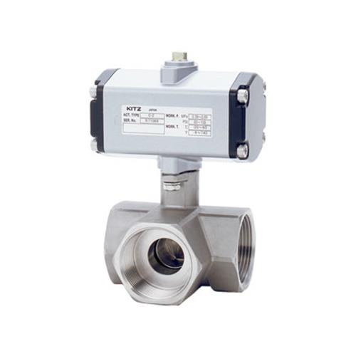 ステンレス鋼製10K「三方」ねじ込み形ボールバルブ ＜KITZ-C-UTN＞