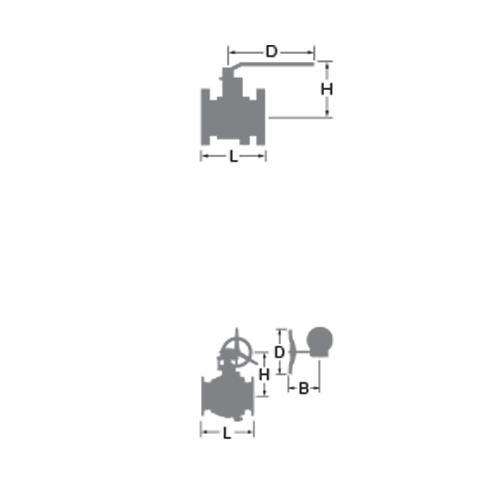 炭素鋼メタボール(フルボア形) ＜KITZ-10SCT＞