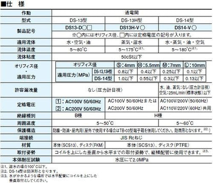 電磁弁(桃太郎MiNiシリーズ(水・空気・油用) ＜DS13-D＞