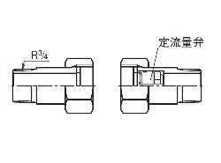 逆止減圧定流量弁ユニオン継手セット (弁慶シリーズ(水・温水用) ＜UFPN-F＞