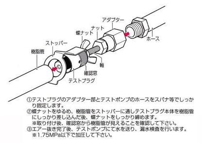 テストプラグ ポンプ用(樹脂管水圧検査用) ＜GS-TP P＞