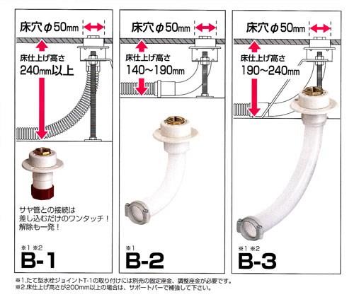 たて型水栓ジョイントT-1 ＜GS-B-NO＞
