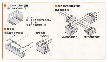 屋上露出配管用ブロック ＜MKBGB07＞