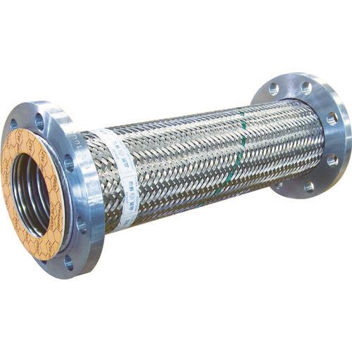トーフレ フレキシブルメタルホース フランジ無溶接型フレキ 10K SS400 65A×500L TF-23065-500