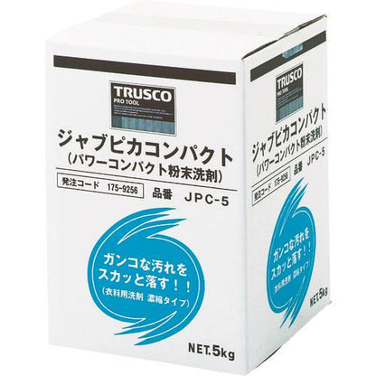 TRUSCO 洗濯洗剤 ジャブピカコンパクト 粉末タイプ 5kg (1個＝1箱) JPC-5