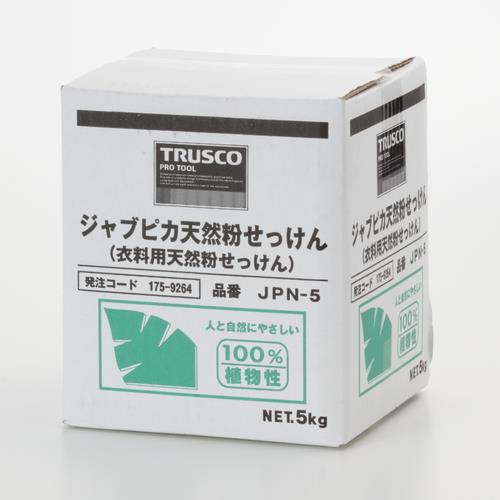 TRUSCO ジャプピカ天然粉せっけん 5kg (1個＝1箱) JPN-5