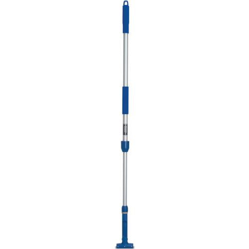 テラモト FXハンドルアルミ伸縮柄 1110～1800mm ブルー CL-374-100-3