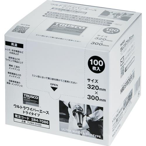 TRUSCO ウルトラワイパーエース ドライタイプ 100枚入 TUWA-D100