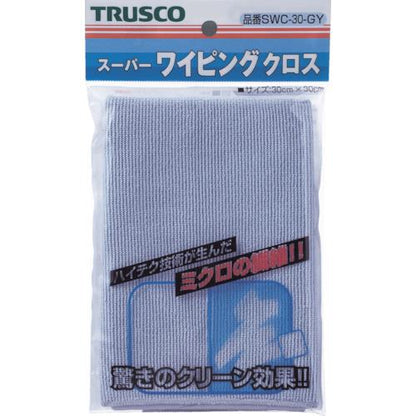 TRUSCO スーパーワイピングクロス 300mmX300mm グレー SWC-30 GY