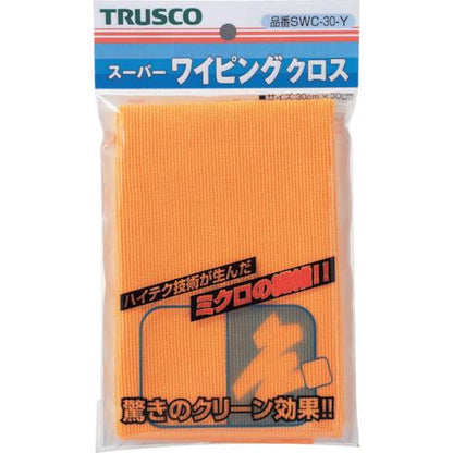 TRUSCO スーパーワイピングクロス 300mmX300mm 黄 SWC-30 Y