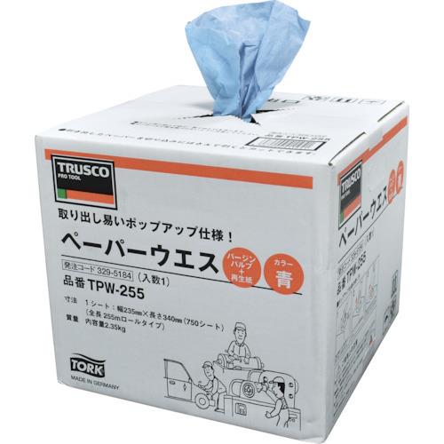 TRUSCO ペーパーウエス 235mmX255m ポップアップタイプ 1巻入 TPW-255