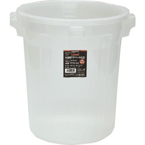 TRUSCO 半透明PPペール丸型75L TPTM-75