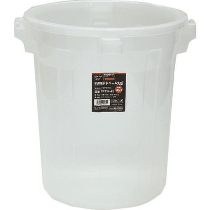TRUSCO 半透明PPペール丸型90L TPTM-90