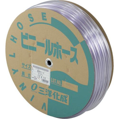 サンヨー 透明ホース12×15 50mドラム巻 TM-1215D50T