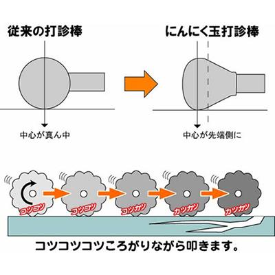 にんにく玉打診棒ロング1000 ＜00951＞