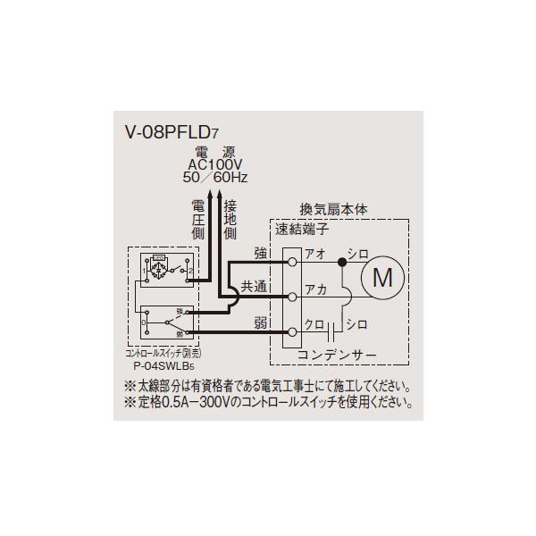 パイプ用ファン ＜V-08PFLD7＞