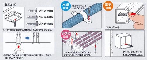 樹脂アンカー　クリップ　DSN　＜DSN＞