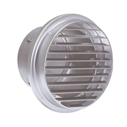 外壁用ステンレス製換気口 (逆風防止・ダンパー付) ベントキャップ 逆風防止ダンパー付 低圧損 ＜SVC-AS＞