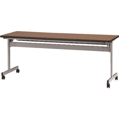 TOKIO 天板跳上式スタックテーブル(パネルなし) 1800×450mm 天板色:チーク HSN-1845-T