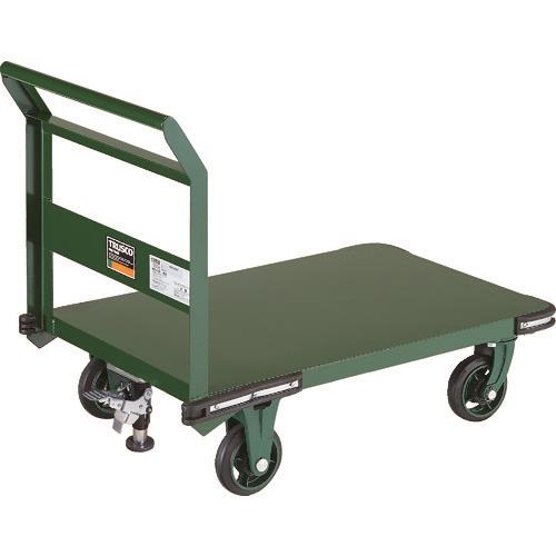 TRUSCO 鋼鉄製運搬車 900X600 Φ150鋳物車輪 Lストッパー付 OH-2SS