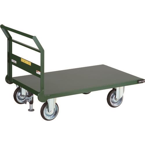 TRUSCO 鋼鉄製運搬車 1200X750 Φ200エアキャスター Lストッパー付 SH-1NACSS