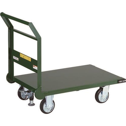 TRUSCO 鋼鉄製運搬車 1200X600 Φ150プレス車 Lストッパー付 SH-2LNSS