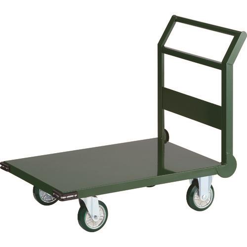 TRUSCO 鋼鉄製運搬車 900X600 Φ150ウレタン車 緑 SH2NU-GN