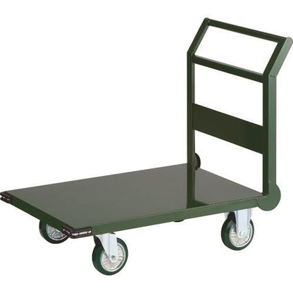 TRUSCO 鋼鉄製運搬車 900X600 Φ150ウレタン車 緑 SH2NU-GN