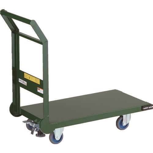 TRUSCO 鋼鉄製運搬車 800X450 Φ100エアキャスター Lストッパー付 SH-3NACSS