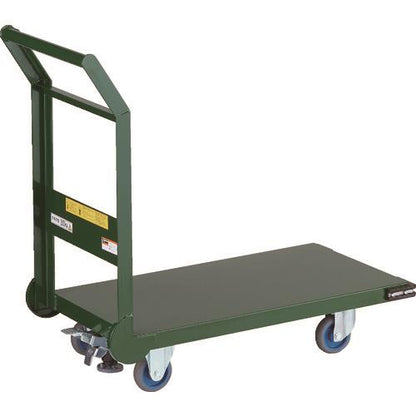 TRUSCO 鋼鉄製運搬車 800X450 Φ100エアキャスター Lストッパー付 SH-3NACSS