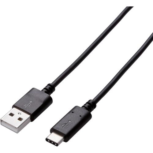 エレコム USB2.0ケーブル A-Cタイプ 認証品 3A出力 1.5m U2C-AC15NBK