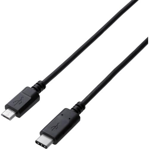 ELECOM USB2.0ケーブル C-microBタイプ 認証品 3A出力 0.5m U2C-CMB05NBK