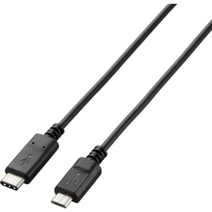 ELECOM USB2.0ケーブル C-microBタイプ 認証品 3A出力 1.0m U2C-CMB10NBK