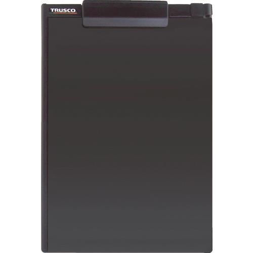 TRUSCO ペンホルダー付クリップボード A4縦 黒 TCB-A4E-BK