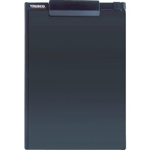 TRUSCO ペンホルダー付クリップボード(マグネット付) A4縦 黒 TCBM-A4E-BK