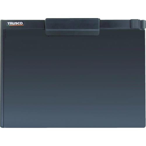TRUSCO ペンホルダー付クリップボード(マグネット付) A4横 黒 TCBM-A4S-BK