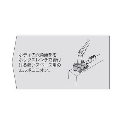 ロングエルボユニオン(ガスケットシール) ＜KQ2W-U＞