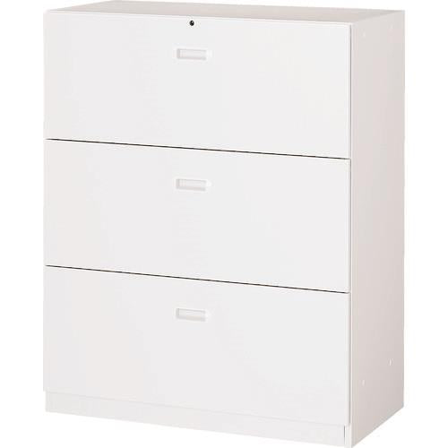 TRUSCO ユニット型壁面書庫 ラテラル3段 H1110 アジャスター付 ホワイト UAW-11B