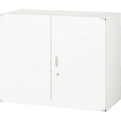 TRUSCO ユニット型壁面書庫 両開き 上置き・下置き両用 H720 ホワイト UHW-7