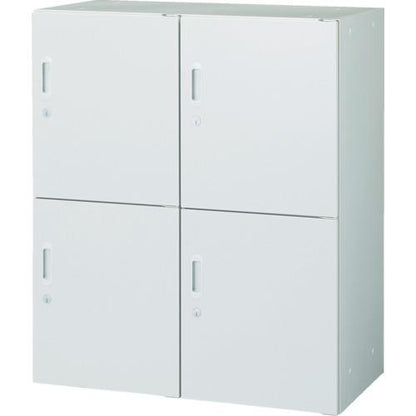 TRUSCO ユニット型壁面書庫 片開パーソナル2列2段 H1050 W色 ULW-11