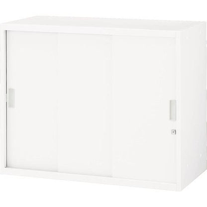 TRUSCO ユニット型壁面書庫 スチール引違い3枚戸 H720 W色 USSW-7