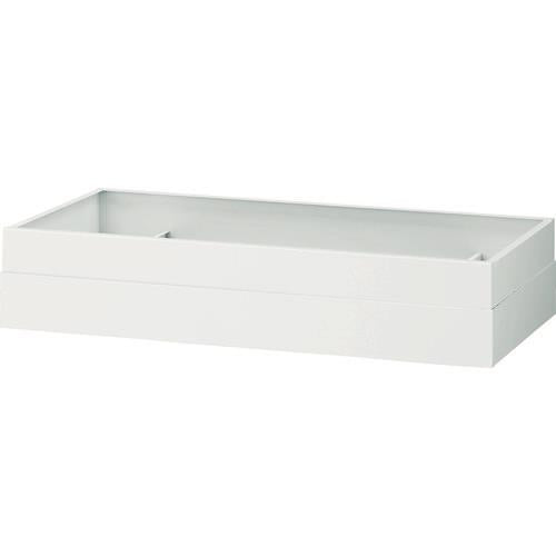 TRUSCO ユニット型壁面書庫 笠木 H100～180 W色 UW-1018CK
