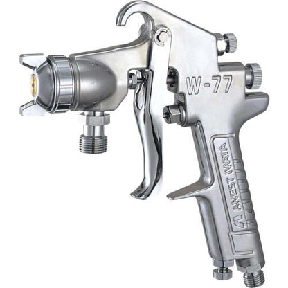アネスト岩田 中形スプレーガン 圧送式 ノズル口径 Φ1.2 空気使用量420L/min W-77-02